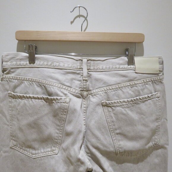 CITIZENS OF HUMANITY Daphne Crop Jeans in Ecru High Rise Minimalist Preppy - Picture 10 of 15